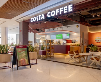 retail fit-out for Costa Coffee - Marina Mall